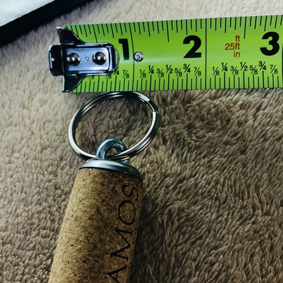 Hand-Crafted Black Beaded Cross Charm Wine Cork PURSE/Backpack Keychain Jewelry - Picture 15 of 16